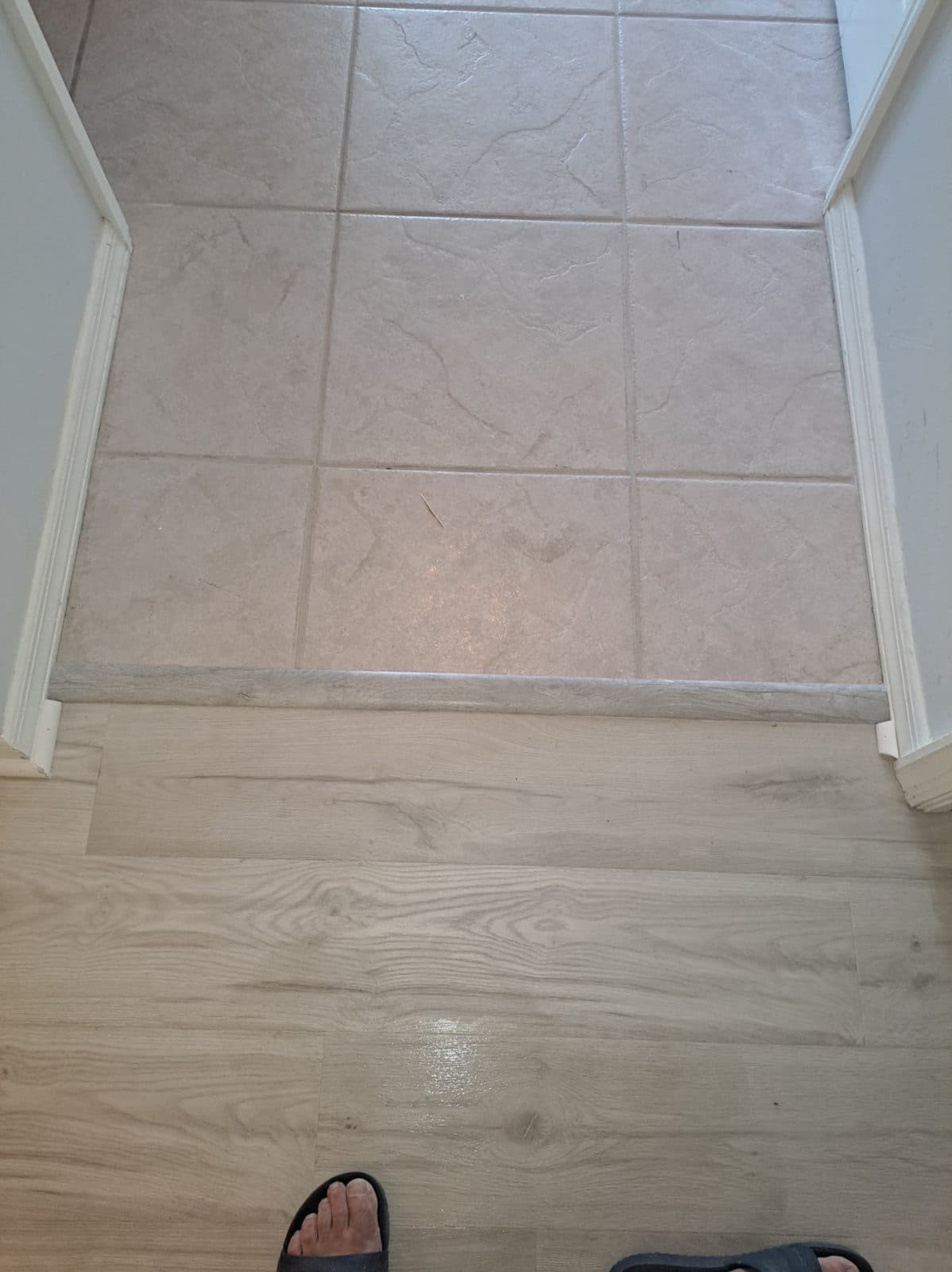 Clean transition from tile to plank
